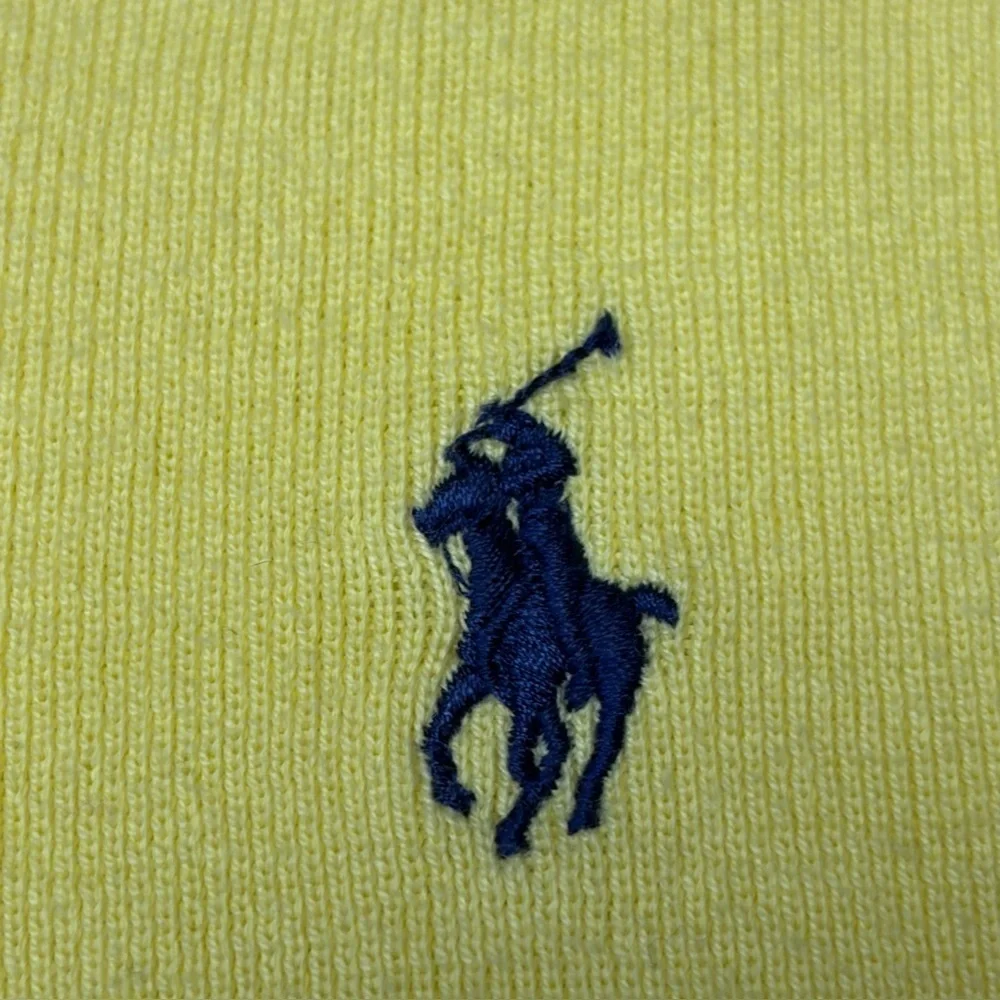 Polo Ralph Lauren Sweater Vest Mens XL Yellow Pima Cotton Pullover Classic Knit
